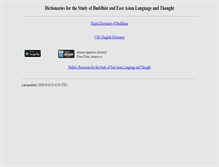 Tablet Screenshot of buddhism-dict.net